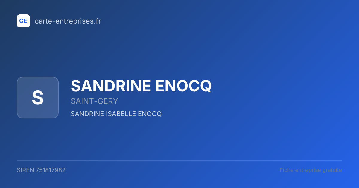 [NON-DIFFUSIBLE] — 751817982 — fiche entreprise