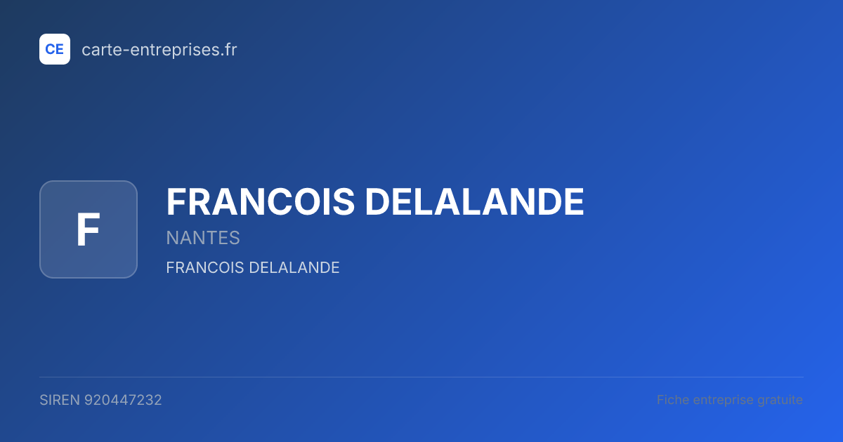 [NON-DIFFUSIBLE] — 920447232 — fiche entreprise