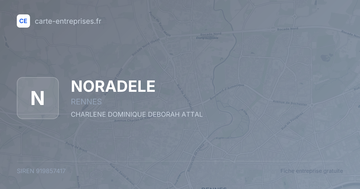NORADELE — 919857417 — fiche entreprise