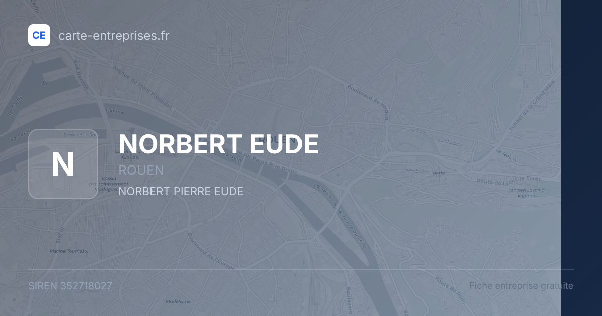 NORBERT EUDE — 352718027 — fiche entreprise