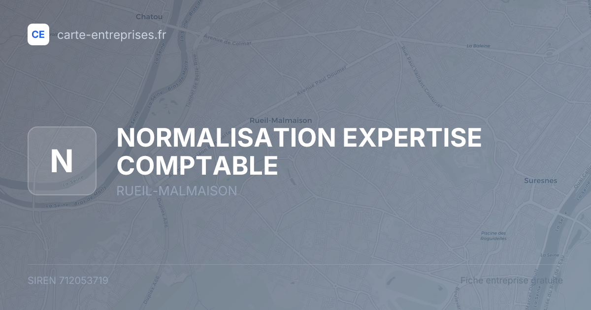 NORMALISATION EXPERTISE COMPTABLE — 712053719 — fiche entreprise
