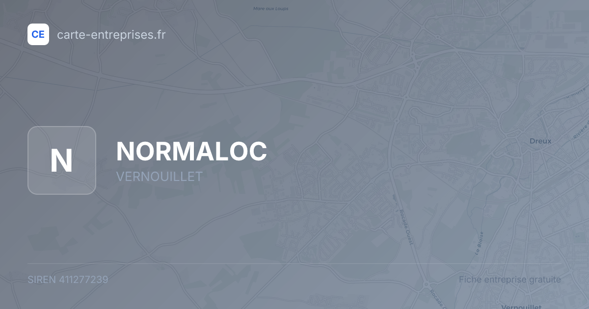 NORMALOC — 411277239 — fiche entreprise