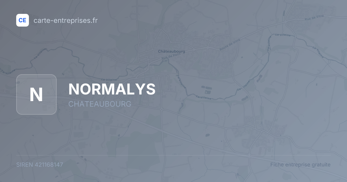 NORMALYS — 421168147 — fiche entreprise