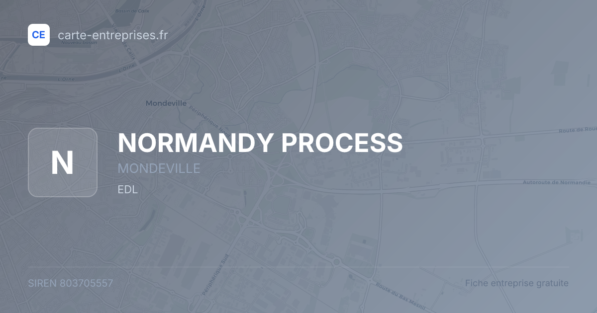 NORMANDY PROCESS — 803705557 — fiche entreprise
