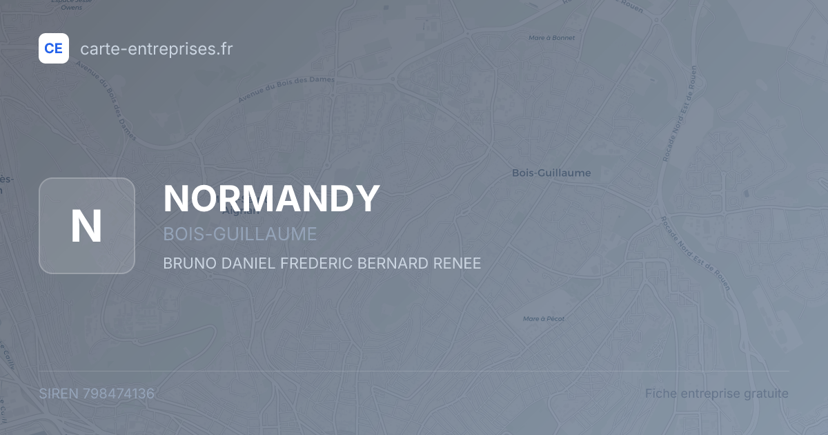 NORMANDY — 798474136 — fiche entreprise