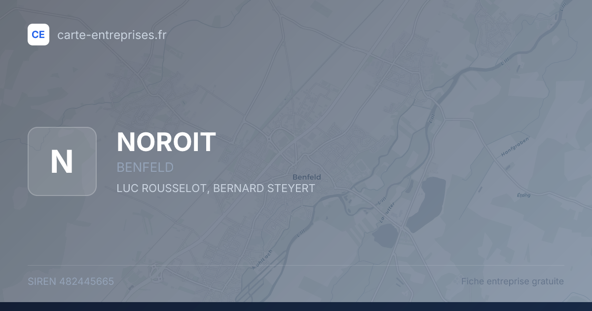 NOROIT — 482445665 — fiche entreprise