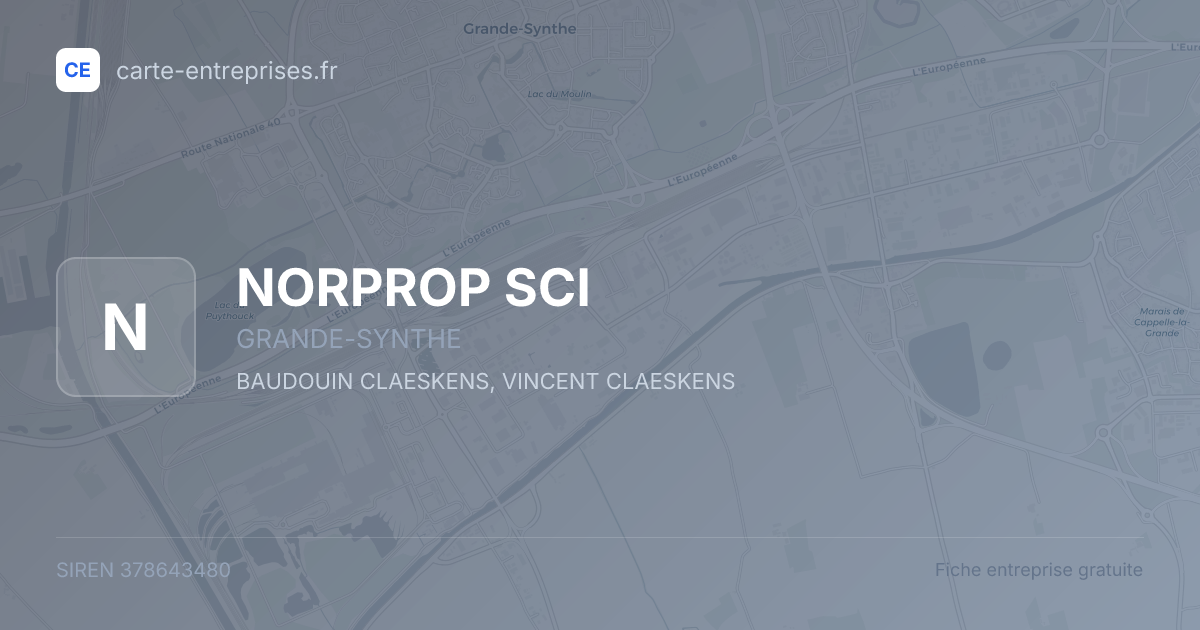 NORPROP SCI — 378643480 — fiche entreprise