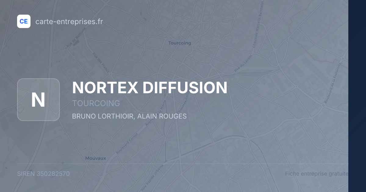 NORTEX DIFFUSION — 350282570 — fiche entreprise