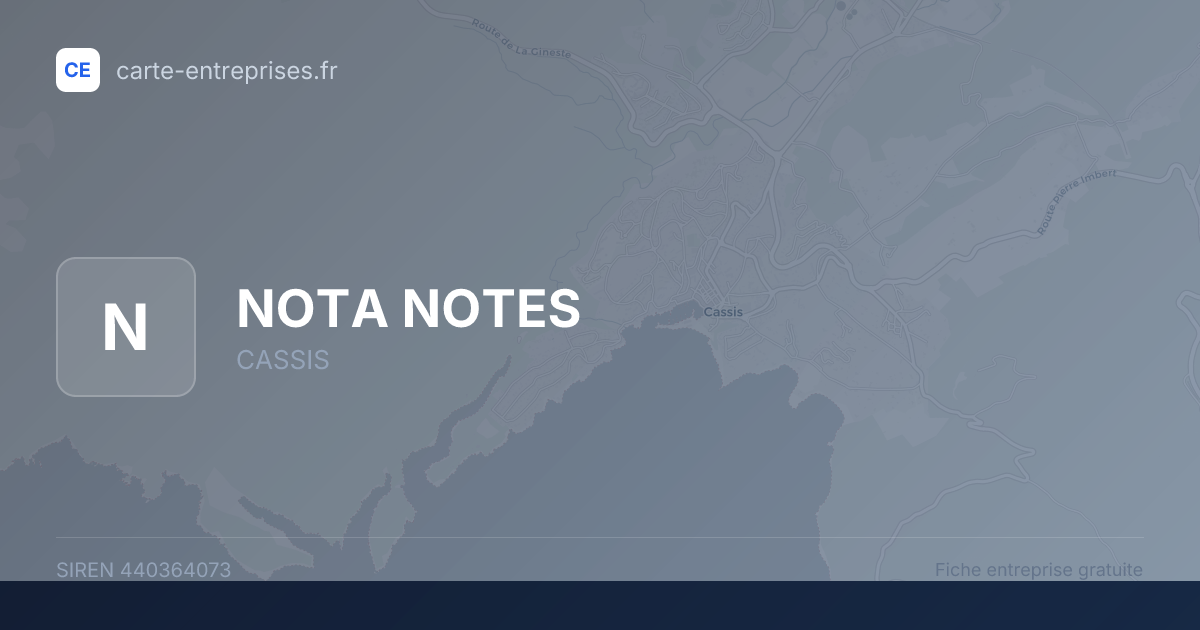 NOTA NOTES — 440364073 — fiche entreprise