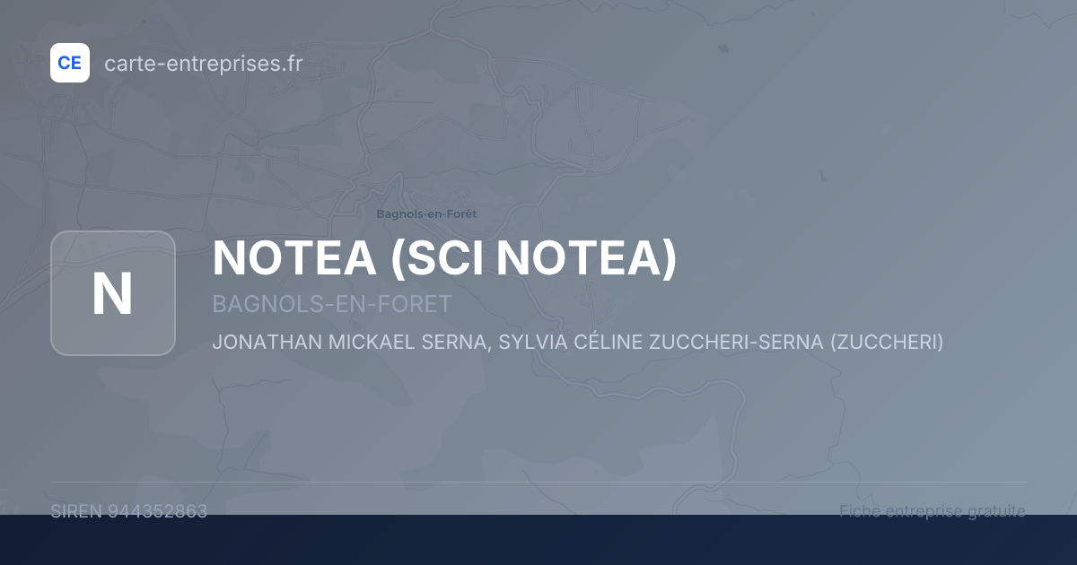 NOTEA (SCI NOTEA) — 944352863 — fiche entreprise
