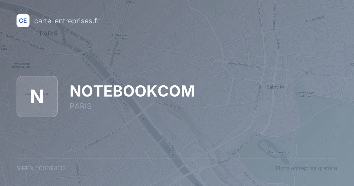 NOTEBOOKCOM — 500694112 — fiche entreprise