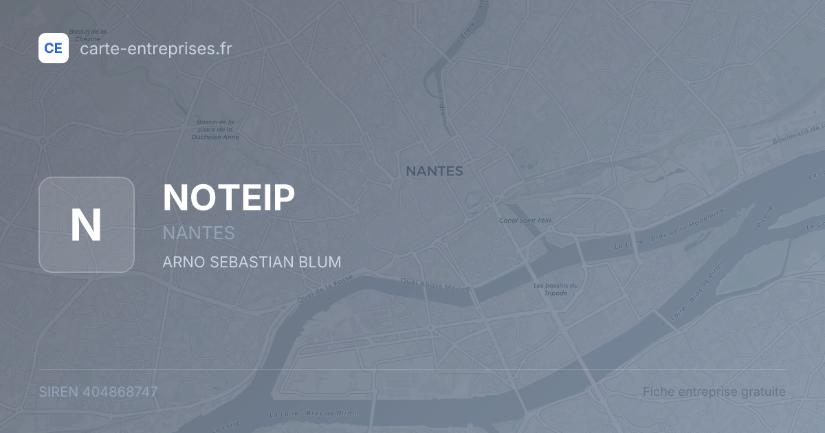 NOTEIP — 404868747 — fiche entreprise