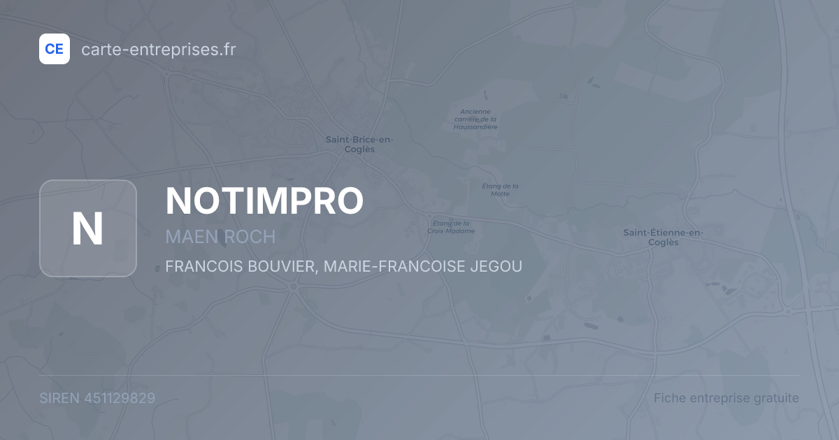 NOTIMPRO — 451129829 — fiche entreprise