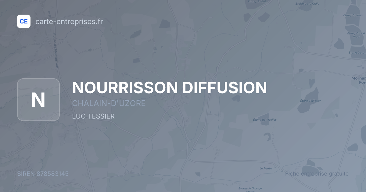 NOURRISSON DIFFUSION — 878583145 — fiche entreprise