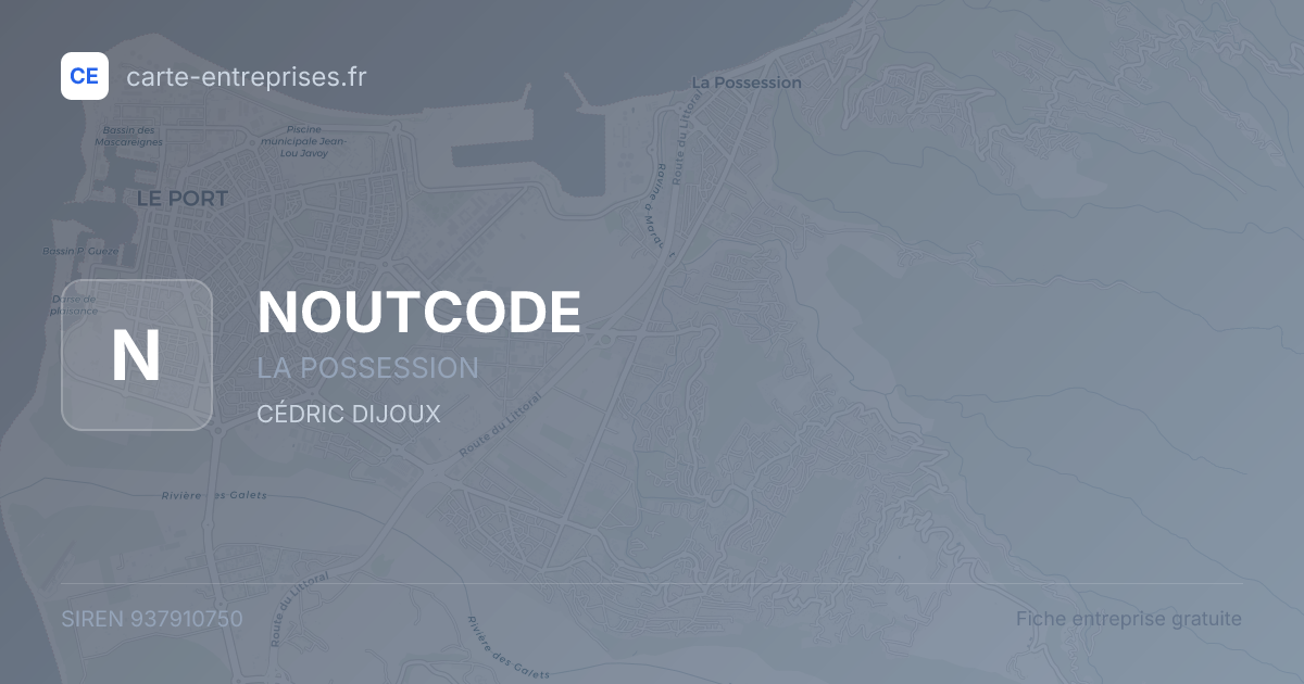 NOUTCODE — 937910750 — fiche entreprise