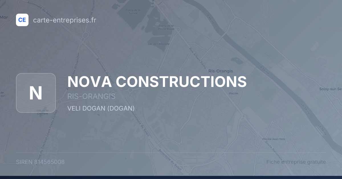 NOVA CONSTRUCTIONS — 814565008 — fiche entreprise