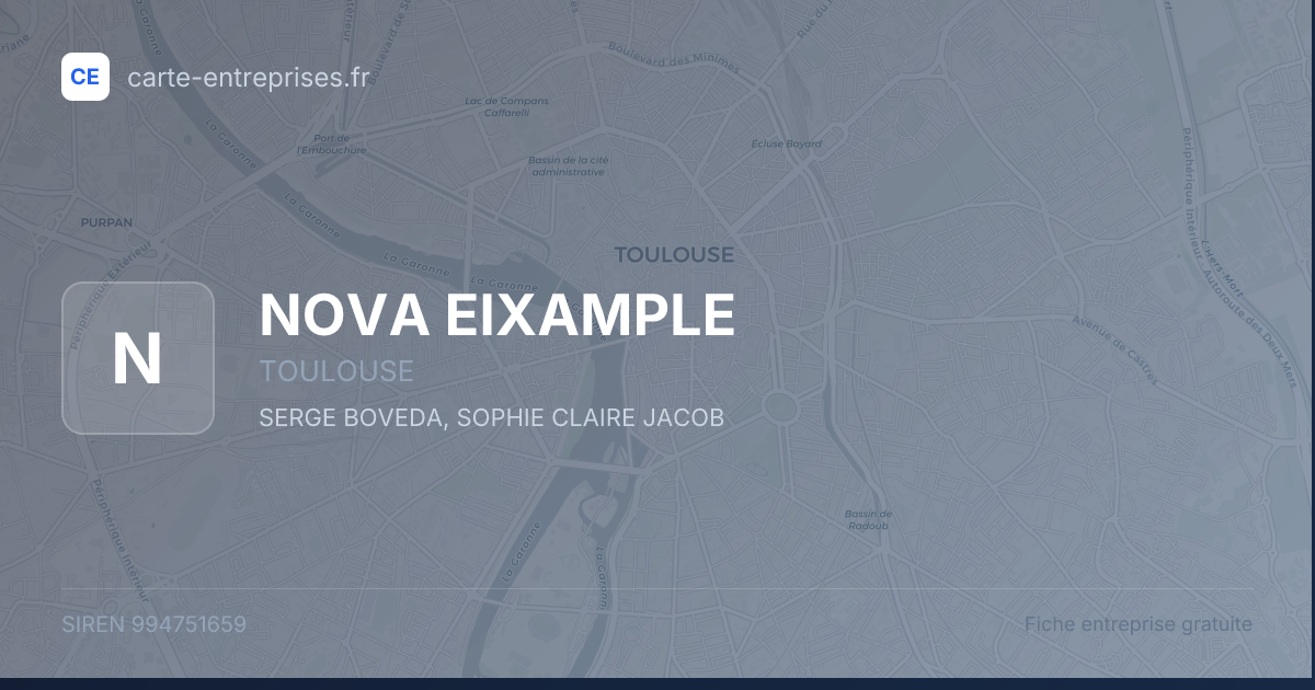 NOVA EIXAMPLE — 994751659 — fiche entreprise