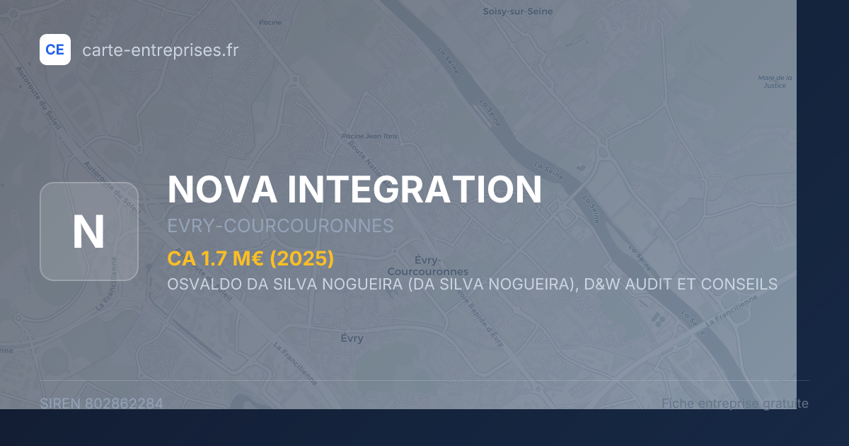 NOVA INTEGRATION — 802862284 — fiche entreprise