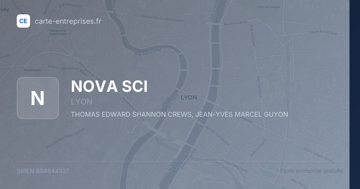 NOVA SCI — 894644327 — fiche entreprise