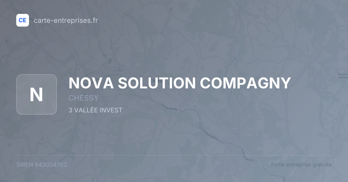 NOVA SOLUTION COMPAGNY — 943004762 — fiche entreprise