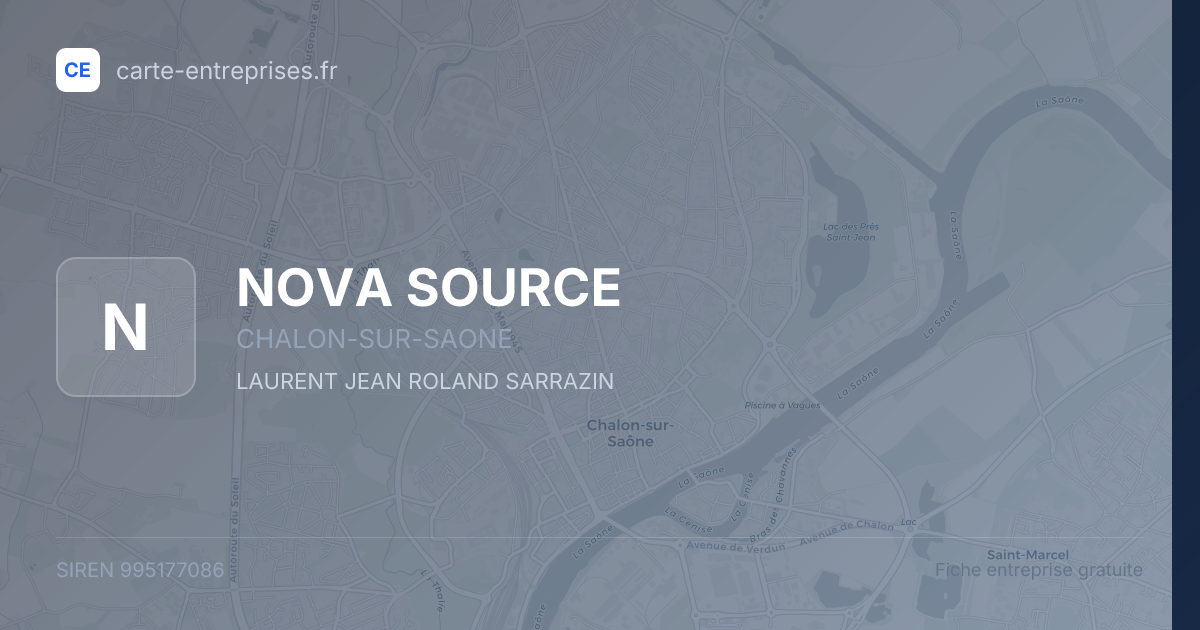 NOVA SOURCE — 995177086 — fiche entreprise