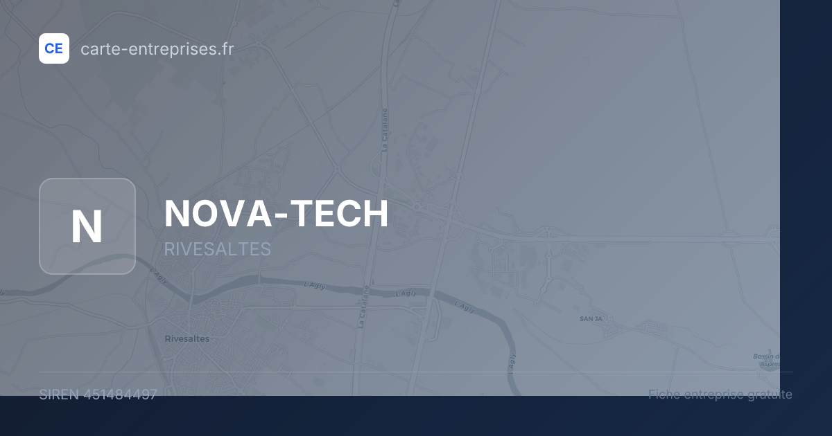 NOVA-TECH — 451484497 — fiche entreprise