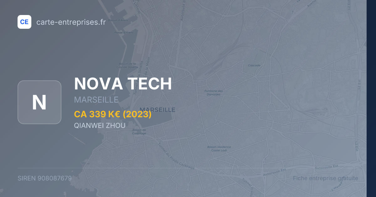 NOVA TECH — 908087679 — fiche entreprise