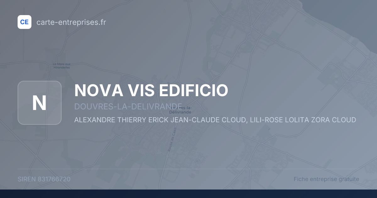 NOVA VIS EDIFICIO — 831766720 — fiche entreprise