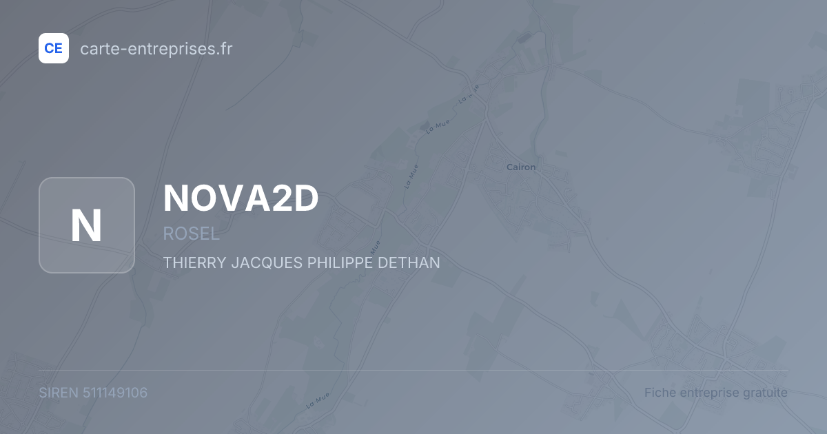 NOVA2D — 511149106 — fiche entreprise