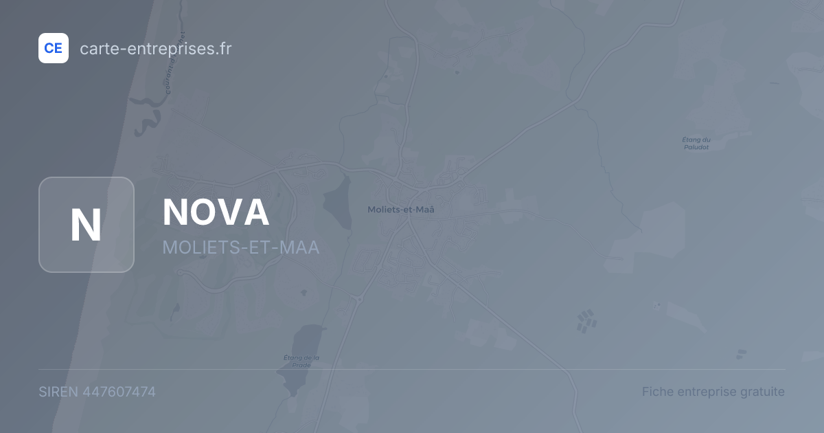 NOVA — 447607474 — fiche entreprise