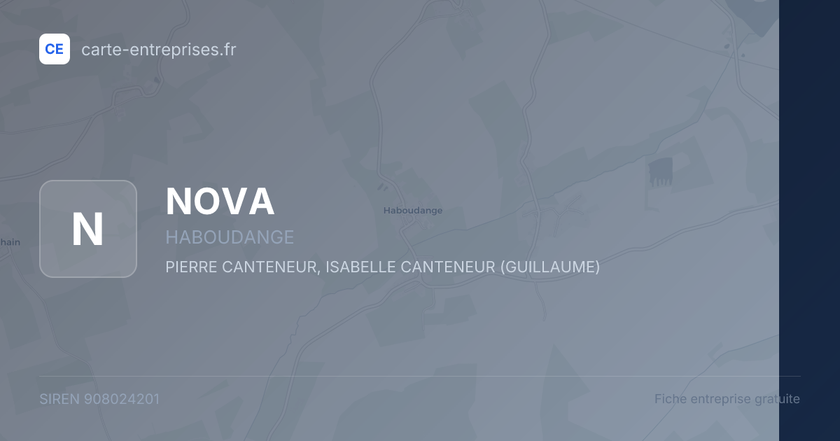 NOVA — 908024201 — fiche entreprise