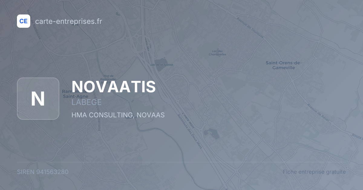 NOVAATIS — 941563280 — fiche entreprise