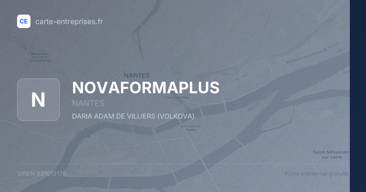 NOVAFORMAPLUS — 991013178 — fiche entreprise