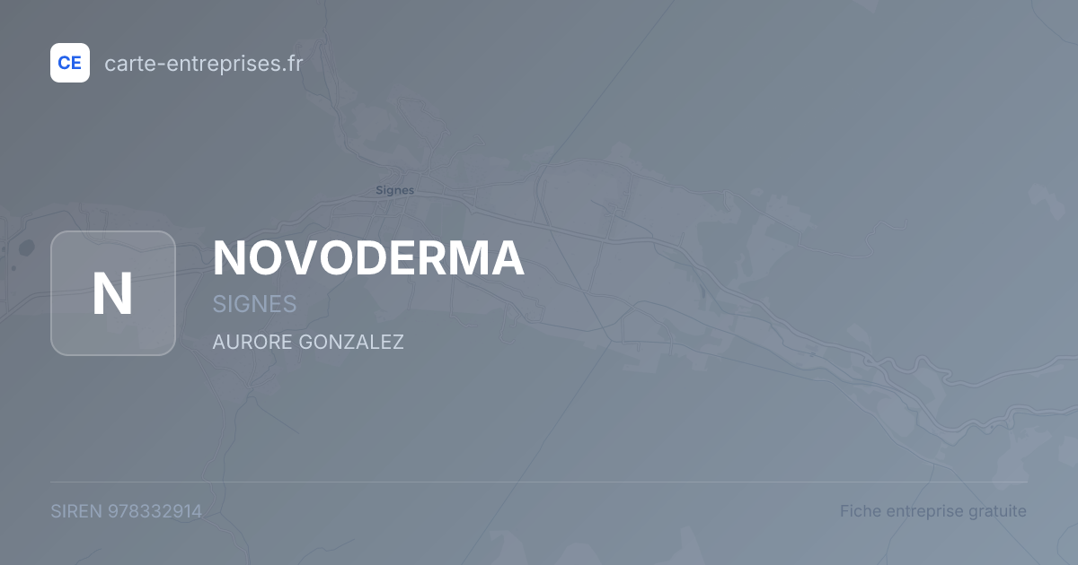 NOVODERMA — 978332914 — fiche entreprise