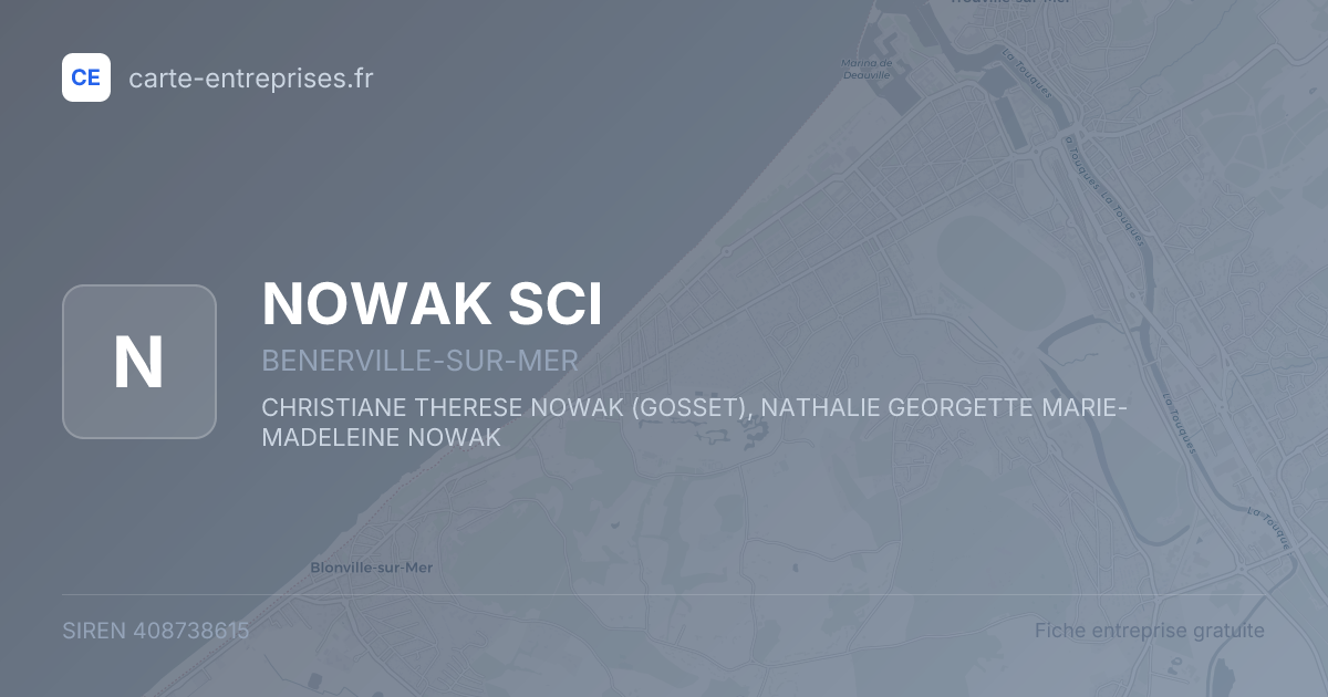 NOWAK SCI — 408738615 — fiche entreprise