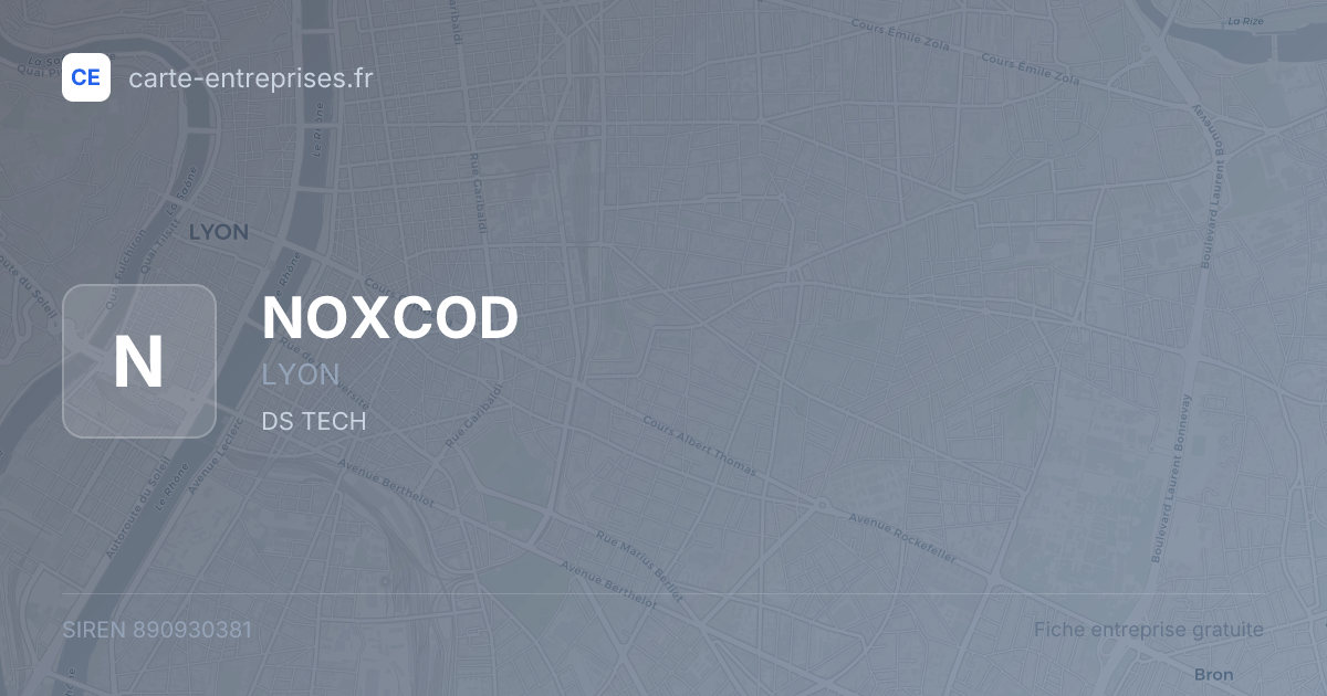 NOXCOD — 890930381 — fiche entreprise