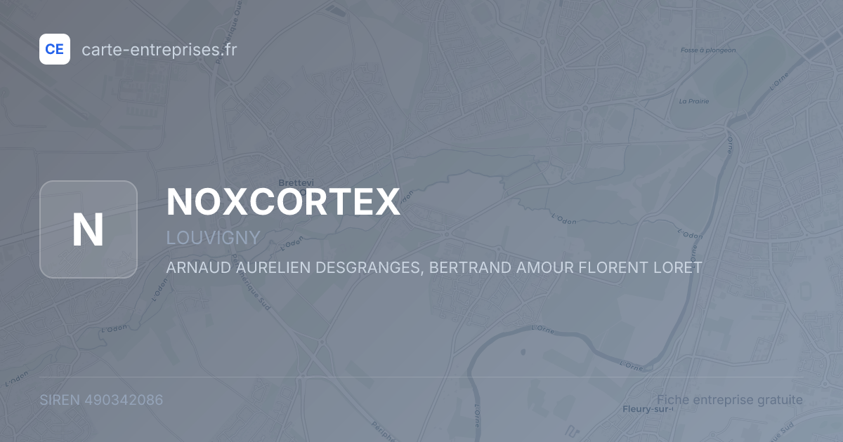 NOXCORTEX — 490342086 — fiche entreprise