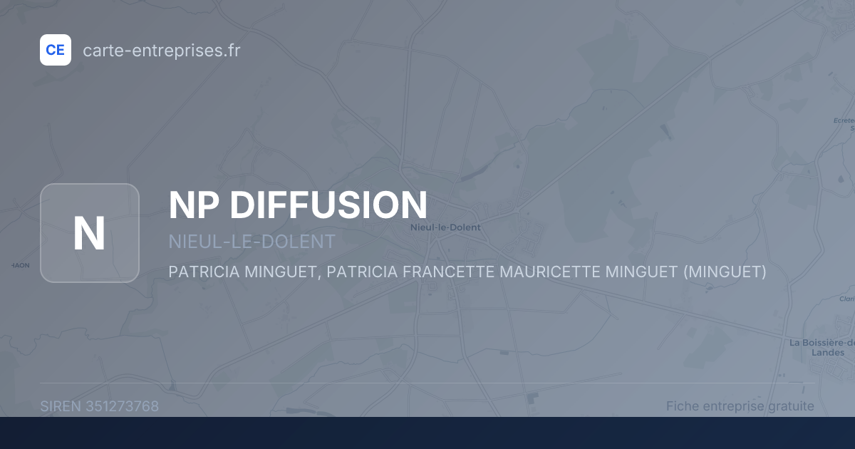 NP DIFFUSION — 351273768 — fiche entreprise