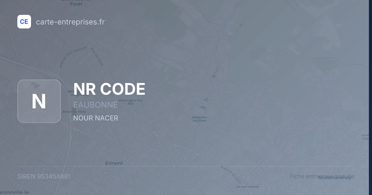 NR CODE — 953454881 — fiche entreprise