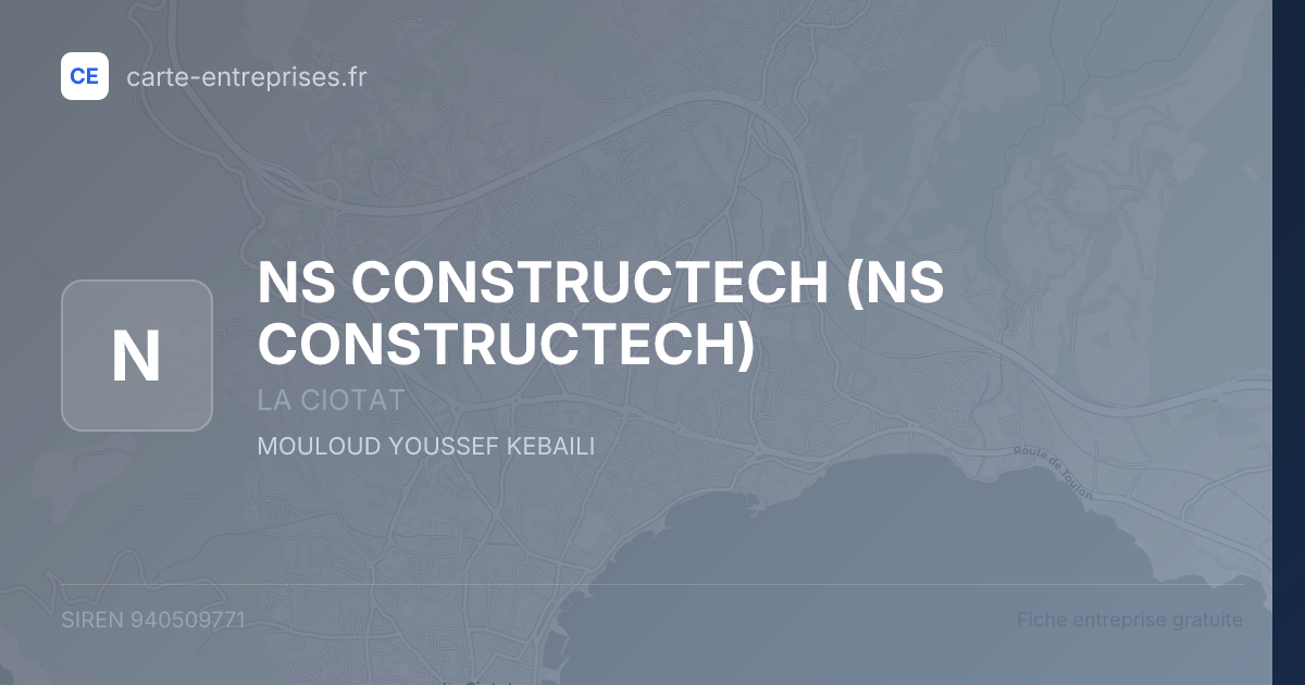 NS CONSTRUCTECH — 940509771 — fiche entreprise