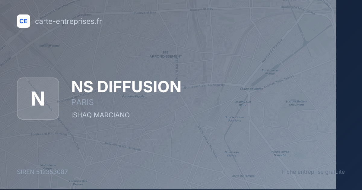 NS DIFFUSION — 512353087 — fiche entreprise