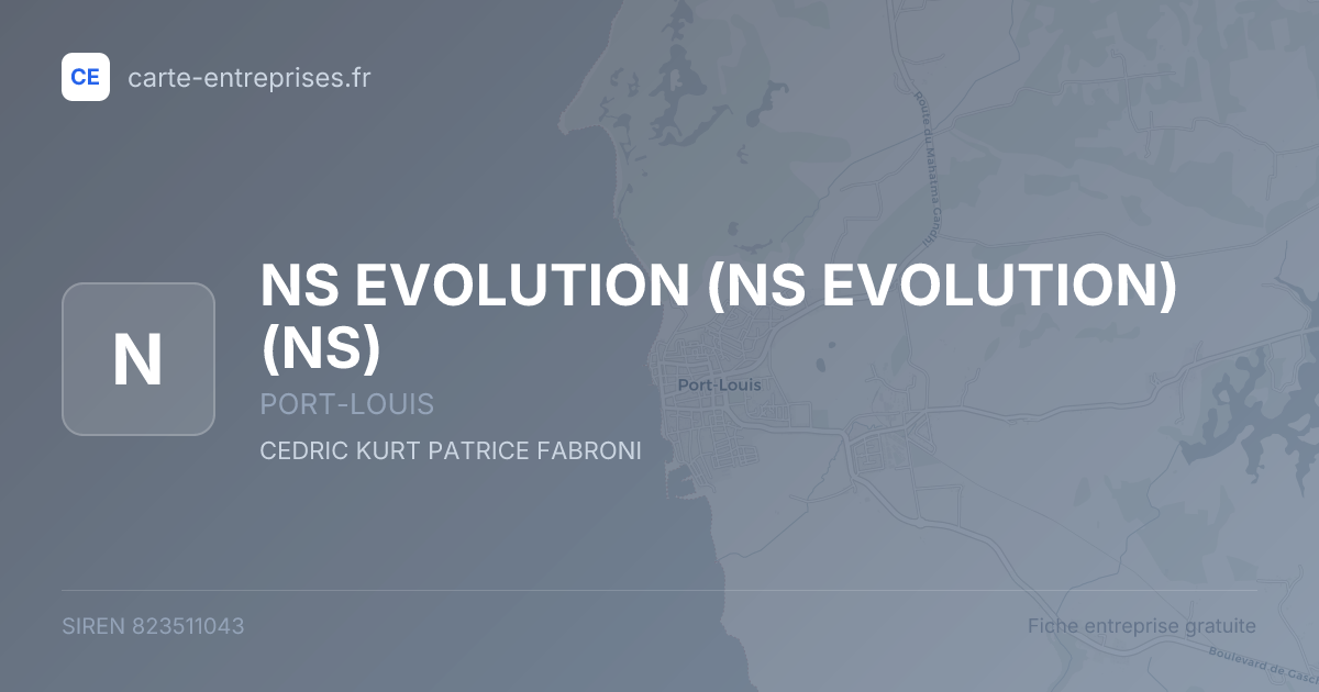 NS EVOLUTION (NS EVOLUTION) (NS) — 823511043 — fiche entreprise