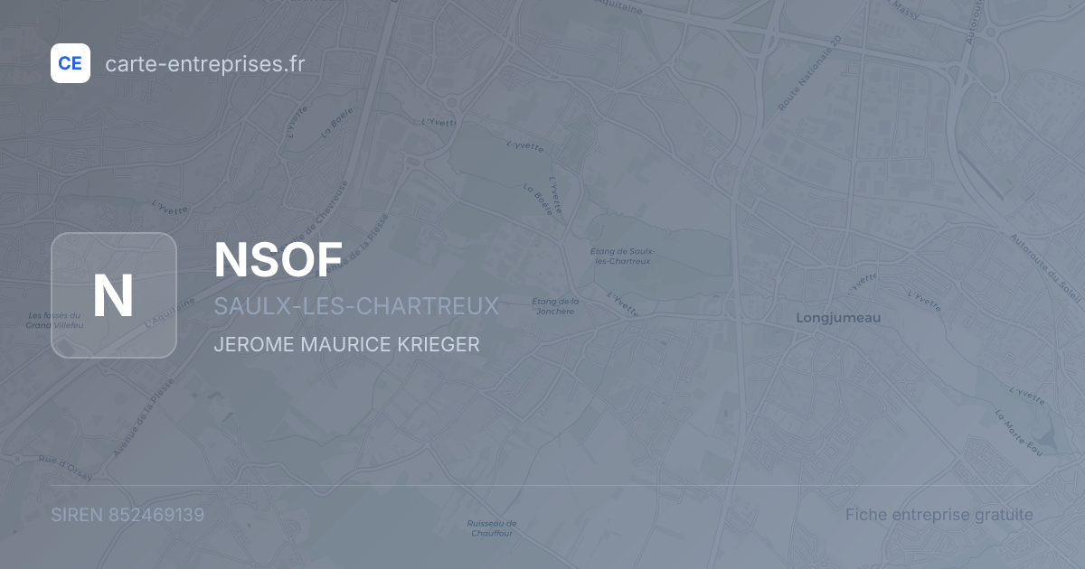 NSOF — 852469139 — fiche entreprise