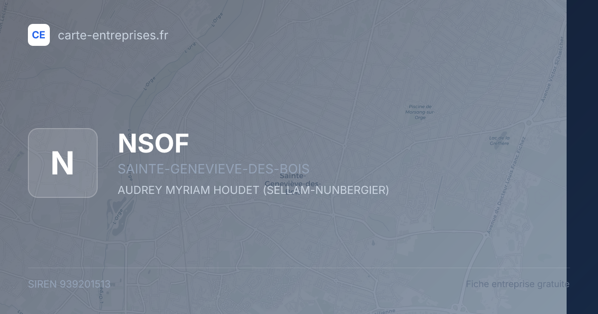 NSOF — 939201513 — fiche entreprise