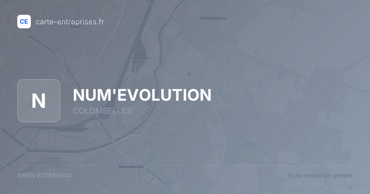 NUM'EVOLUTION — 802888040 — fiche entreprise