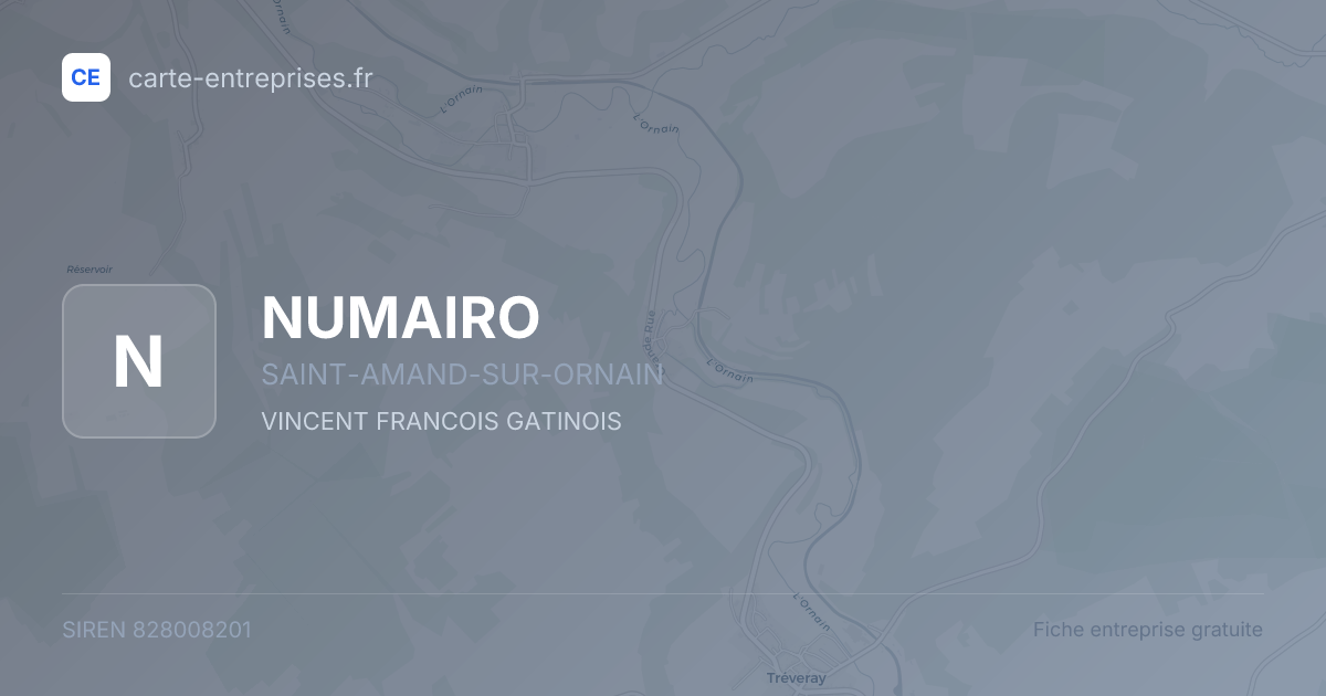 NUMAIRO — 828008201 — fiche entreprise