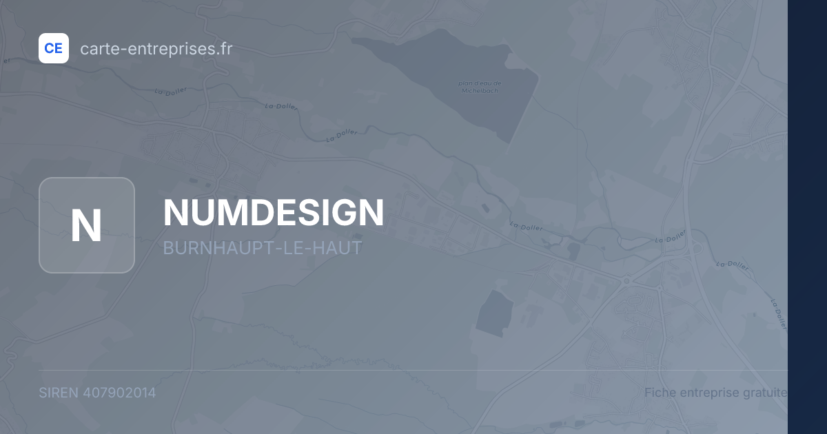 NUMDESIGN — 407902014 — fiche entreprise