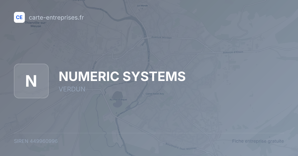 NUMERIC SYSTEMS — 449960996 — fiche entreprise