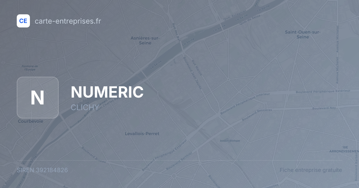 NUMERIC — 392184826 — fiche entreprise