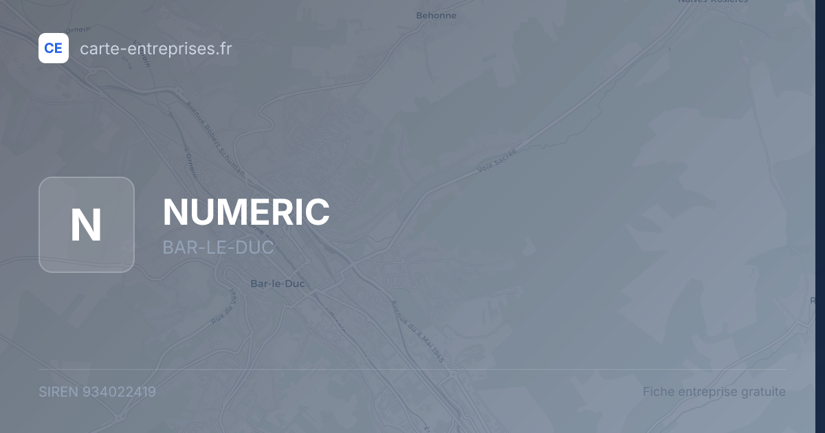 NUMERIC — 934022419 — fiche entreprise